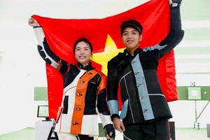 Le Thi Mong Tuyen, Nguyen Tam Quang clinch Vietnam’s first shooting gold