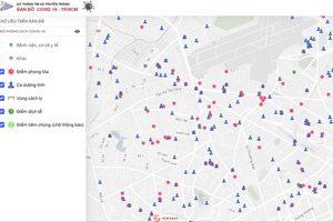 The second version of Covid-19 digital map to serve the fight against Covid-19 in HCMC