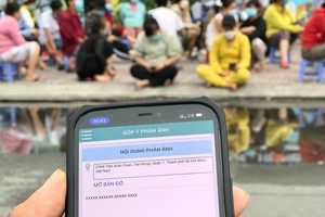 The interface of the information portal ‘Tong Dai 1022’. (Photo: SGGP)