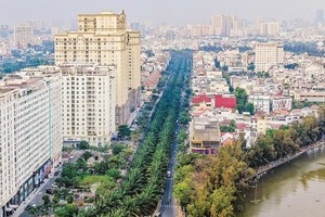 Trung Son Residential Area in Hamlet 4B of Binh Hung Commune (Binh Chanh District) is modern, with rows of townhouses and high buildings. (Photo: SGGP)