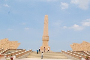 The end of Ho Chi Minh Route at Dat Mui in Ngoc Hien District of Ca Mau Province in the South