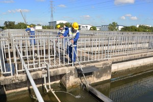 Binh Hung Water Treatment Plant (in Binh Chanh District of HCMC) in operation 