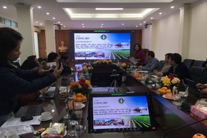 The ceremony to introduce standards for UAVs used on fields. 