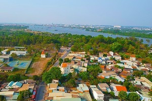 A residential area in Thu Duc City where Ring Road 3 is planned to pass by