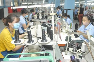 Making sports shoes for export at Freetrend Industrial Co. Ltd. (an FDI business in HCMC) (Photo: SGGP)