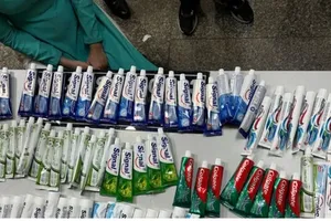 Drugs hidden in toothpaste
