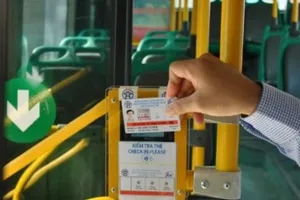 Bus passes are integrated into a smart phone for ease of use
