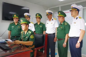 The HCMC Port Border Guards are performing their duty of managing arrivals and departures via the ports located in the city