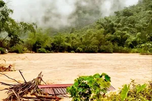 Flooding came to Bac Son District in Lang Son Province yesterday