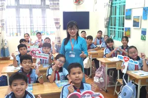 Students at Vo Thi Sau Primary School in Go Vap District of HCMC are enjoying their lesson