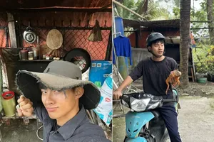 Le Tuan Khang is attracting online viewers with video clips recording simple everyday actions (Photo: owner’s Facebook)