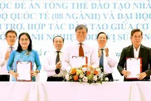 Universities in HCMC are signing an agreement to implement the commissioned training of high-quality, international-level human resources by the HCMC People’s Committee