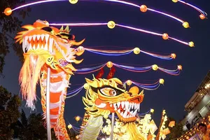 Nguyen Tieu Festival, celebrated on the 15th day of the first lunar month, is one of the unique traditional festivals, attracting large numbers of residents and tourists (Photo: SGGP)