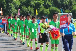 Quang cảnh lễ khai mạc giải thiếu niên nhi đồng - Cúp truyền hình BRT 2019. Ảnh: Dũng Phương