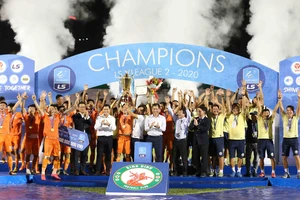 CLB Bình Định chính thức trở lại sân chơi V-League sau 12 năm. Ảnh: Dũng Phương