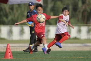 Học viện Juventus Việt Nam phát triển mô hình bóng đá cộng đồng. Ảnhh: Dũng Phươngg