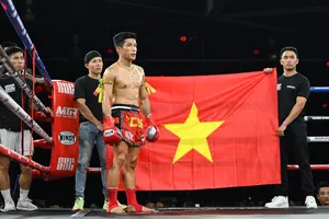 Trương Cao Minh Phát, võ sĩ đại diện Việt Nam được mệnh danh là ‘người lật đổ tượng đài’, hiện đang nắm giữ đai WBC Muay Thai Quốc tế . Ảnh: Quỳnh Mai 