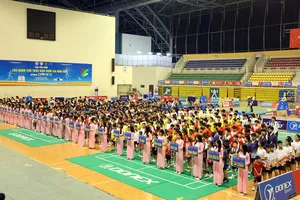 Khai mạc giải cầu lông các nhóm tuổi Quốc gia 2024: Gần 700 VĐV về tham dự giải. Ảnh: Quỳnh Mai