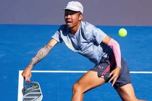 Quang Dương trong lần trở về Việt Nam thi đấu. Ảnh: Quỳnh Mai