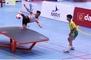 Giải Teqball vô địch TPHCM làm tiền đề cho SEA Games 33. Ảnh: Quỳnh Mai