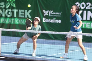Giải Pickleball Kingtek International 2025, đôi nữ Việt Nam lên ngôi vô địch. Ảnh: Quỳnh Mai