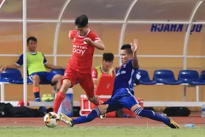 Viettel đang đến rất gần với cửa thăng hạng. Ảnh: MINH HOÀNG