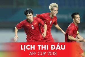 Lịch thi đấu AFF Cup 2018