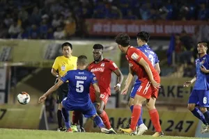 HA.GL ghi thêm nợ khi lại thua Quảng Nam ở Tứ kết Cúp Quốc gia. Ảnh: VIẾT ĐỊNH