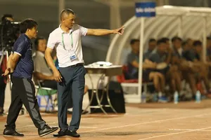 1 điểm trên sân Thống Nhất là đạt yêu cầu với HLV Quang Trường. Ảnh: DŨNG PHƯƠNG