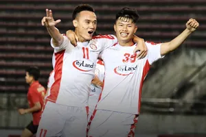 Xuân Nam đang tỏa sáng trong đội hình CLB TPHCM. Ảnh: HCMCFC