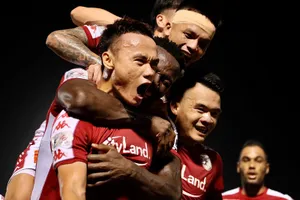 CLB TPHCM đang thăng tiến ở LS V-League 2020. Ảnh: HCMCFC