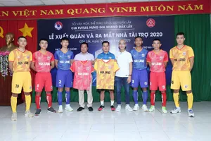 Đội tân binh giải futsal VĐQG 2020 đã có nhà tài trợ trang phục. Ảnh: Anh Trần