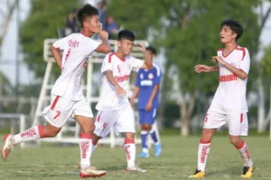 HA.GL giành ngôi đầu bảng A để gặp SLNA ở vòng bán kết. Ảnh: KHẢ HÒA