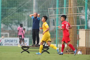 Hoàng Anh (42) tạo được dấu ấn ở lần tập trung này. Ảnh: MINH HOÀNG