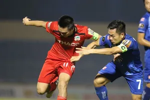 Quảng Nam hiện đang đứng cuối BXH V-League 2020. Ảnh: VIẾT ĐỊNH 