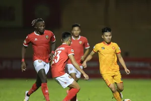 Thanh Hóa gây thất vọng khi để thua Hà Tĩnh ở vòng 12. Ảnh: MINH HOÀNG