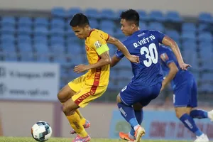 Quảng Nam không thể gây bất ngờ trên sân Thanh Hóa. Ảnh: VIẾT ĐỊNH