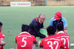 Thầy trò đội U22 Việt Nam trong đợt tập trung gần đây