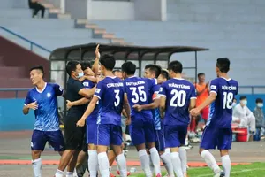 Khánh Hòa nhiều hy vọng giành chiến thắng ở vòng 2. Ảnh: KHFC