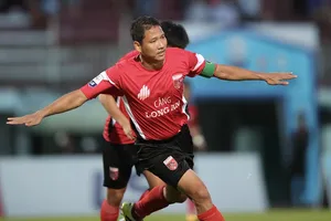 Anh Đức với 4 lần lập công cho Long An từ đầu mùa. Ảnh: DŨNG PHƯƠNG