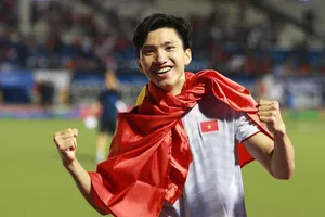 Văn Hậu sẽ là thủ lĩnh của đội tuyển U23 Việt Nam tại vòng loại U23 châu Á 2022. Ảnh: Thiều Anh