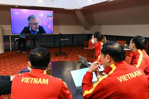 Đại diện đội tuyển Việt Nam tham gia họp kỹ thuật trực tuyến