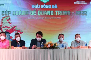 Giải bóng đá Hoàng đế Quang Trung 2022 cũng mang tính khởi động cho mùa bóng mới