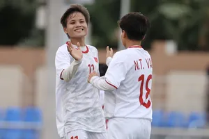 Nguyễn Thị Vạn ghi bàn thắng duy nhất cho đội tuyển nữ Việt Nam