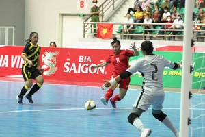 Đội tuyển nữ futsal Việt Nam giành chiến thắng 4-1 trước Malaysia