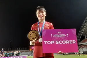 Minh Chuyên giành giải Cầu thủ ghi nhiều bàn thắng