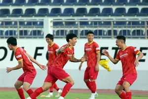 Buổi tập của đội tuyển Việt Nam tại BT-VT
