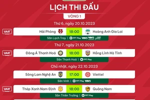 Lịch thi đấu vòng 1 V-League 2023/04