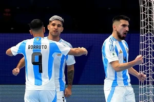 Vượt qua Pháp ở trận bán kết 2, Argentina lần thứ 3 liên tiếp vào tranh chung kết futsal World Cup. Ảnh: FIFA