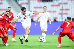 Trận lượt đi giữa Bahrain và Indonesia. Ảnh: AFC